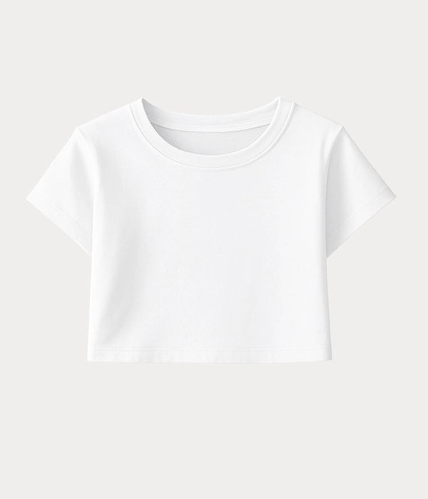 Girls Half Sleeve Crop Top