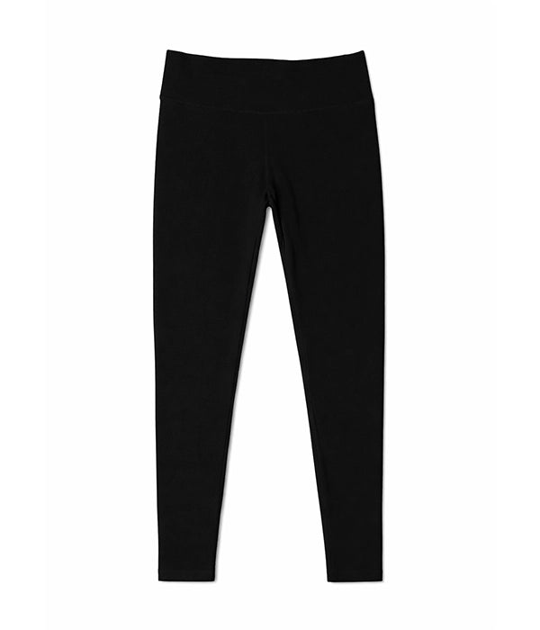 Black leggings on a white background.High Waist Ankle Length Leggings (Tights)