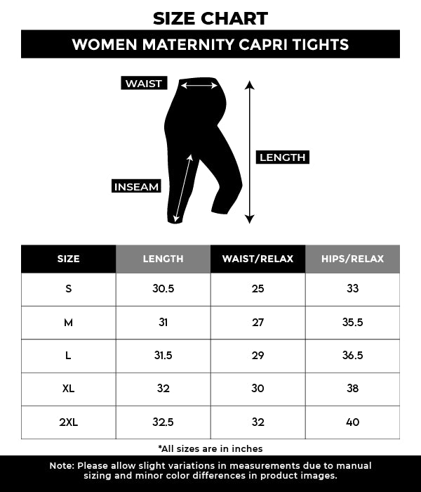 Women_Maternity_Capri_Tights_Sizes