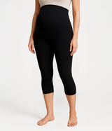 Women_Maternity_Capri_Black_Tights