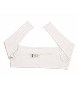 White sleeve extender on a white background