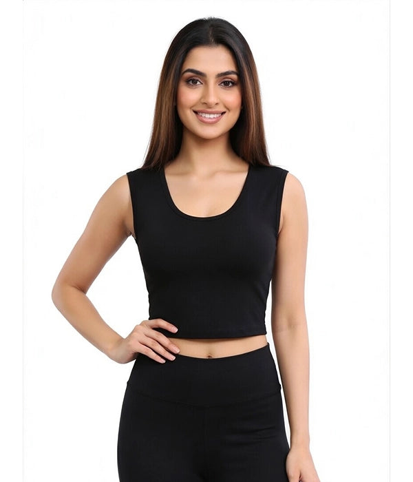 Women Sleeveless Crop (Tank Top)