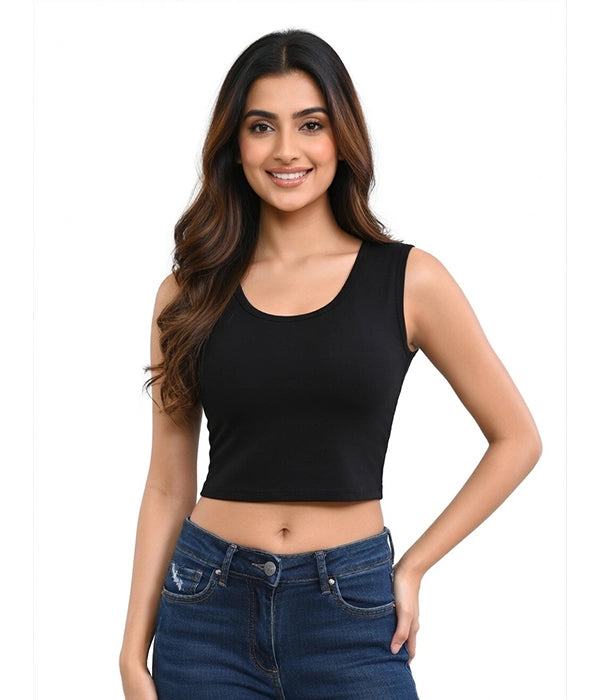 Women Sleeveless Crop (Tank Top)