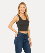 Women Sleeveless Crop (Tank Top)
