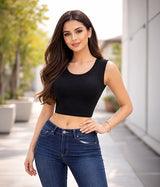 Women Sleeveless Crop (Tank Top)